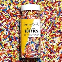 Rainbow Softies Natural Sprinkles by Supernatural, Made in USA, No Artificial Dyes, Soy Free, Gluten Free, Corn Free, Vegan,