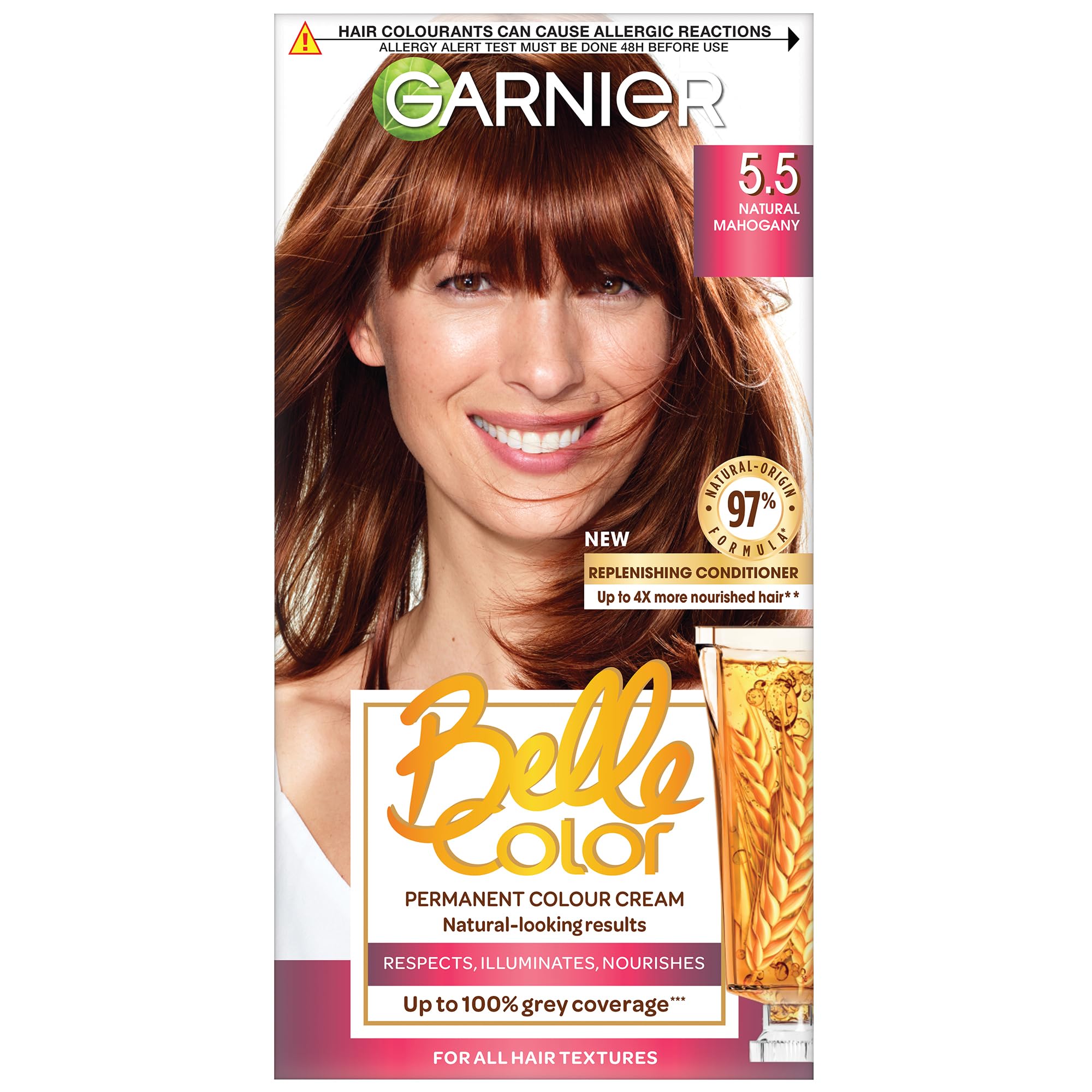 Garnier Belle Color 5.5 Natural Light Auburn Permanent Hair Dye
