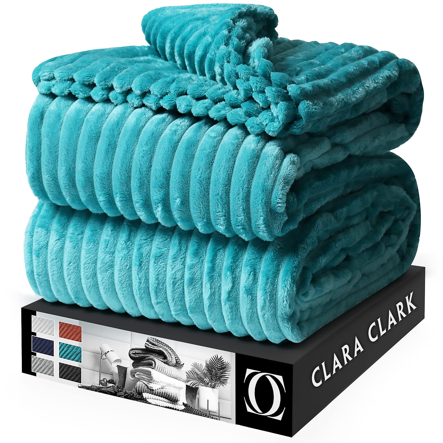 Clara Clark Cut Plush Blanket - Queen Size