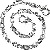 US Stainless Stainless Steel 316 Anchor Chain 1/4" or 7mm by 6' Long Shackles
