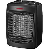 andily Space Heater Electric Heater for Home and Office Ceramic Small Heater with Thermostat, 750W/1500W