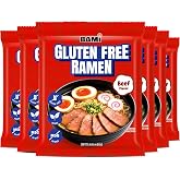 Gluten Free Ramen Noodles Beef Soup x6 Healthy Rice GF Gluten Free Noodles | BAMI 'Beef' flavor x6 Gluten Free Ramen noodles Tastes just like real ramen, gluten-free food that is clean healthy vegan