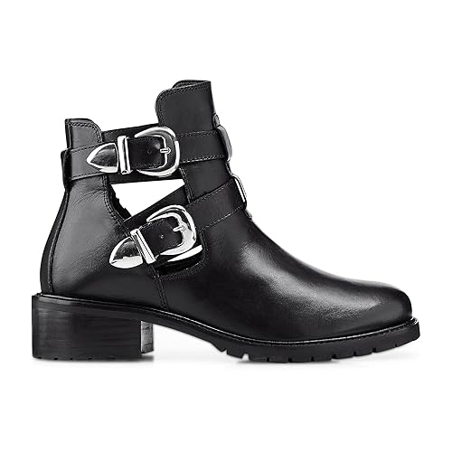 Another A Damen Damen Trend-Bootie, Stiefelette in Schwarz mit robuster Laufsohle