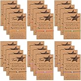 Huquary 24 Pcs Star Shape Bracelet Set with Make a Wish Card Christmas Employee Appreciation Gifts Adjustable Inspirational Bracelet Cord String for Women Jewelry Gifts