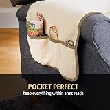 Coopers of Stortford Luxury Sherpa Fleece Armchair Cover with Cushion view 5