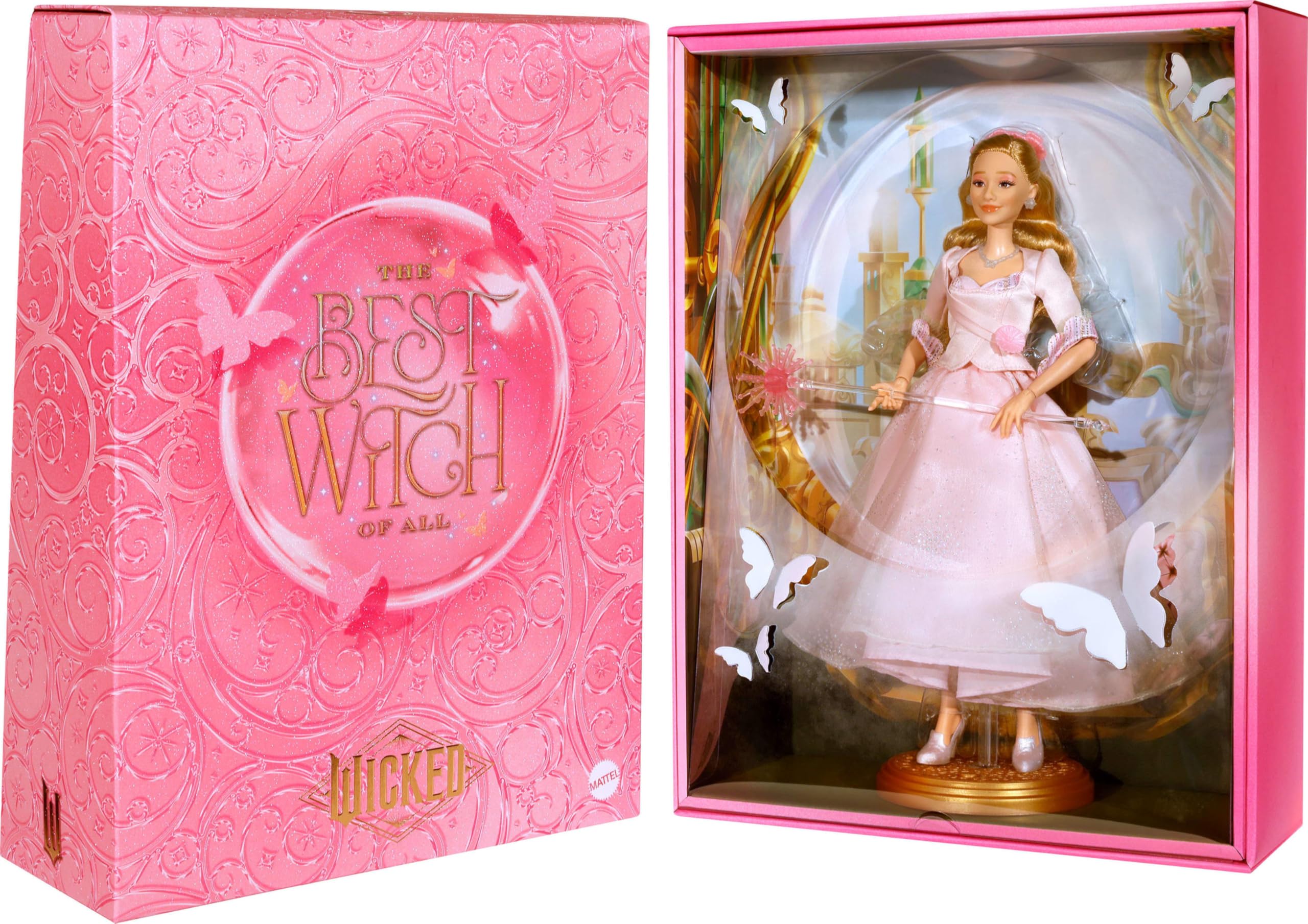 Mattel Universal Pictures’ Wicked: for Good Collectible Glinda Fashion Doll with Removable Outfit, Inspired by The Movie, Amazon Exclusive (Amazon Exclusive)