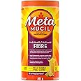 Metamucil, Daily Psyllium Husk Powder Supplement, Real Sugar, 3-in-1 Fibre for Digestive Health, Orange Smooth Flavored Drink
