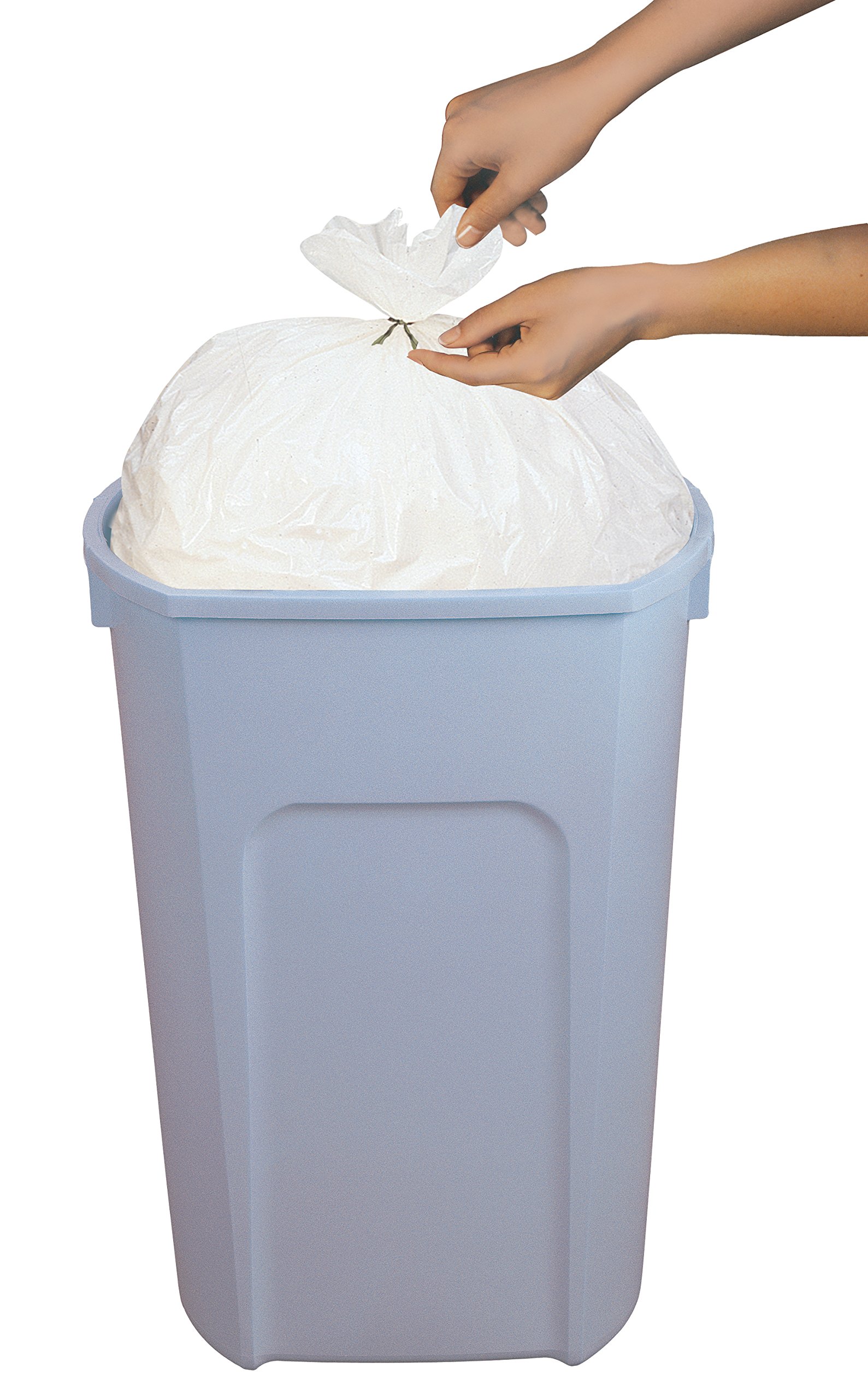 Galleon Trash Compactor Bags 20 Gallon Twist Tie White 30 Count