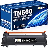 TN660 TN-660 Toner Cartridge High Yield Black Replacement for Brother TN-660 TN660 HL-L2300D HL-L2380DW HL-L2320D DCP-L2540DW MFC-L2700DW MFC-L2685DW Printer Ink 1 Pack