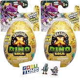 Treasure X Dino Gold Mini Egg (2 Pack) with 2 Gosutoys Stickers - Smash The Egg and Save The Dino