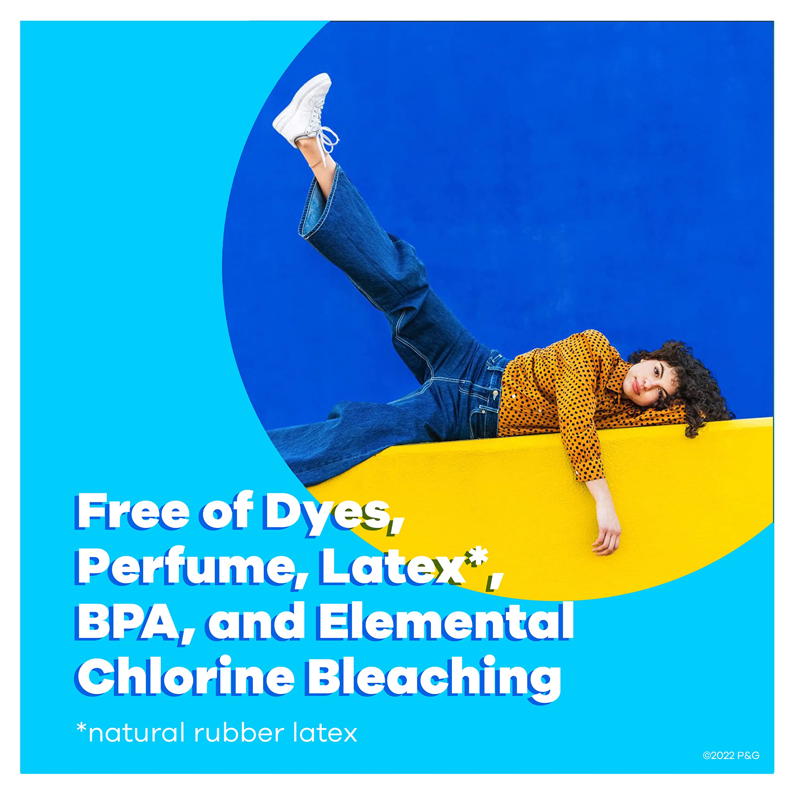 Tampax Cardboard Tampons for Women Super Plus Absorbency, Anti-Slip Grip, LeakGuard Skirt, Unscented, 40 Count