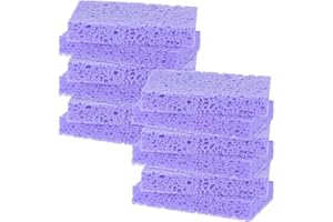 M METERXITY 12-Pack Kitchen Sponges, Condense Eco Cellulose Non-Scratch Scrub Heavy Sponge for Kitchen/Household/Bathroom, Cl