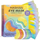 Maskiss Under Eye Patches Variety Pack (24 Pairs), Eye Masks for Dark Circles Puffy Eyes With 8 Colors (3 Pairs/Color), Vegan Skin Care Gifts for Women
