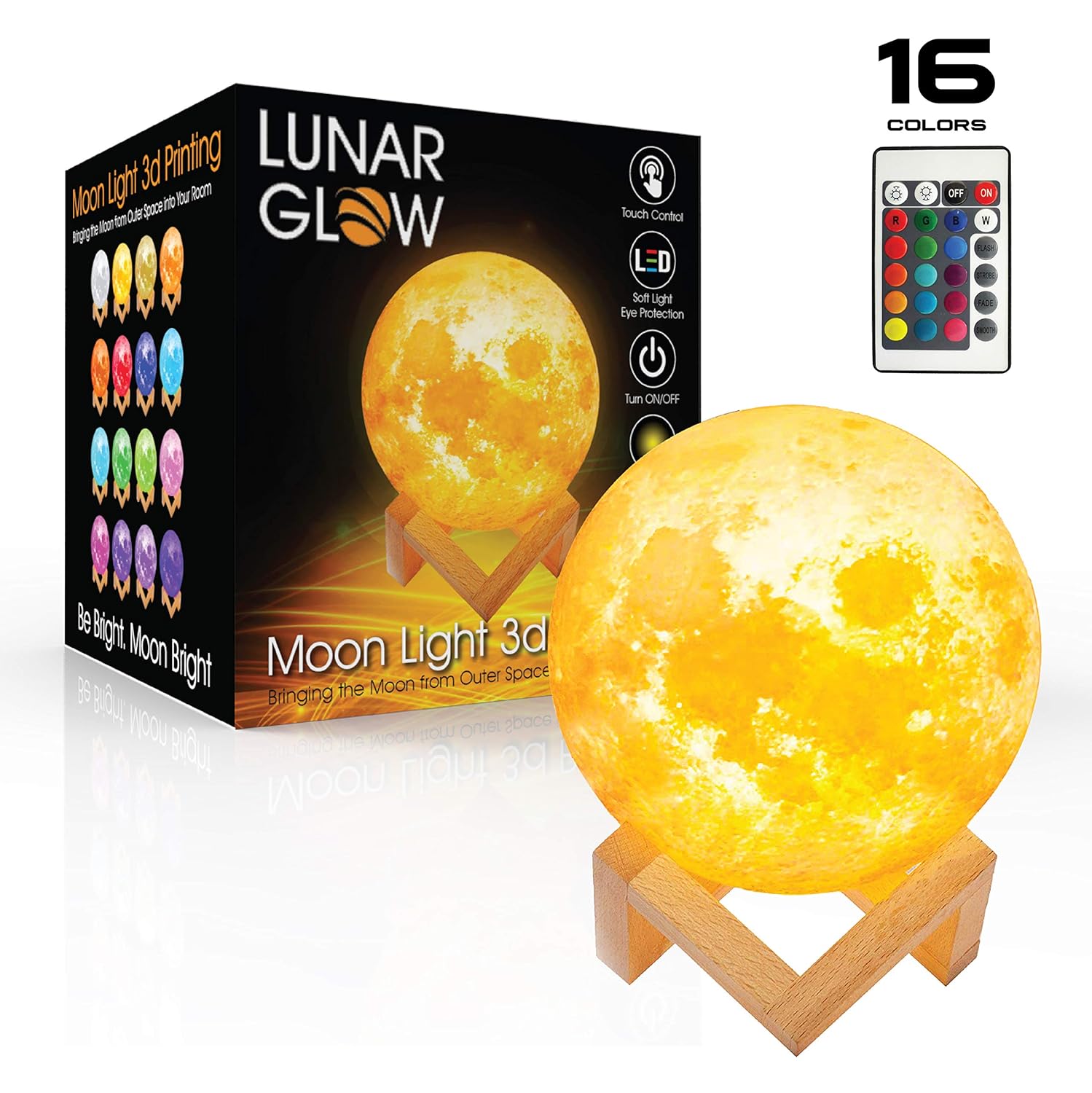 Best small desk rgb color-changing led globe light orb