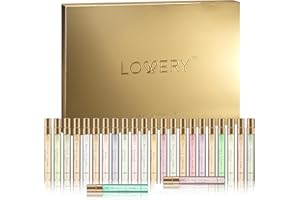 LOVERY Womens Gifts Set, Unique Christmas Gifts for Women - 24-Piece Beauty Perfume Sets, Holiday Gift for Mom, Wife, Teen Girls, Her, Floral Fragrance Sampler, Travel-Size Perfumes - Advent Calendar 2025