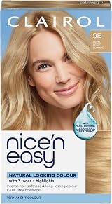 Clairol Nice'n Easy Crème 9B Light Beige Blonde Oil Infused Permanent Dye