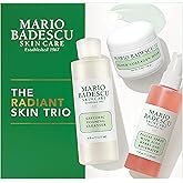 Mario Badescu Radiant Skin Trio Kit, Skincare Gift Set Includes Facial Spray With Aloe, Herbs and Rosewater(4 Fl Oz), Glycolic Foaming Cleanser(6 Fl Oz) and Super Collagen Mask(2 Oz)