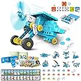 WhalesBot A7 36-in-1 STEM Blocks Coding & Remote Control Robot Kit for Kids, 167-Piece Educational Building Set with Interactive Storytelling & Play Cards, Ideal Toy Gift for Boys & Girls Ages 3-8