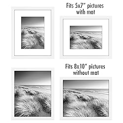 Americanflat 8x10 Picture Frame Set of 5 in White