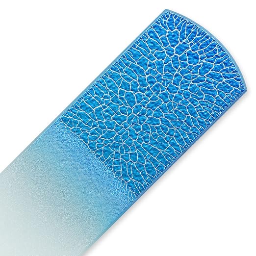 Color Glass Foot File "Silver Cracks" Foot Scraper & Callus Remover