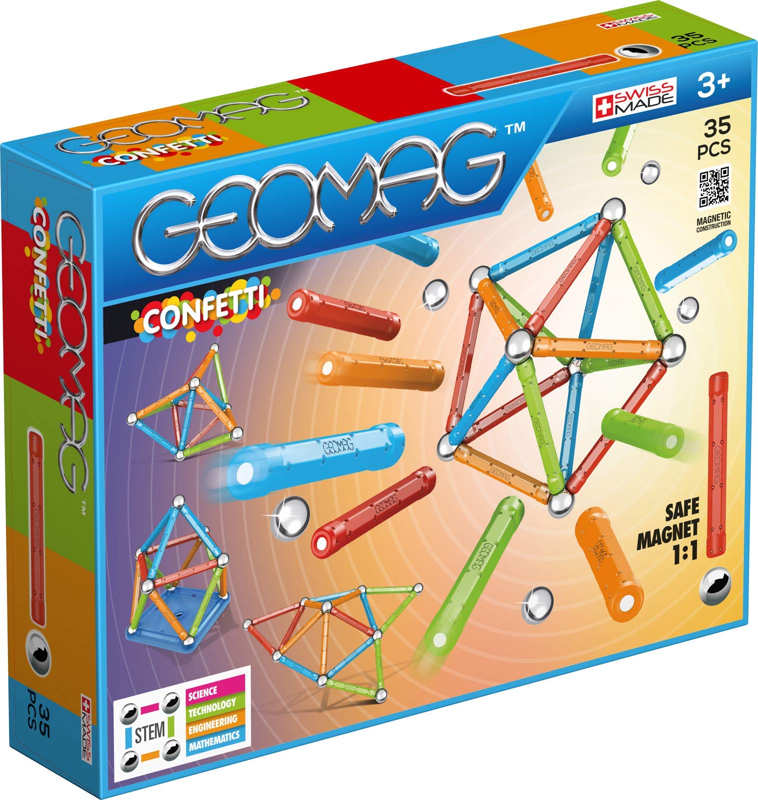 Geomag Magnetic Sticks and Balls Building Set | 35 Piece