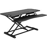 bonVIVO Sit-Stand Workstation, Höhenverstellbarer Schreibtisch-Aufsatz