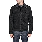 Cole Haan Men's Diamond Quilt Corduroy Barn Jacket