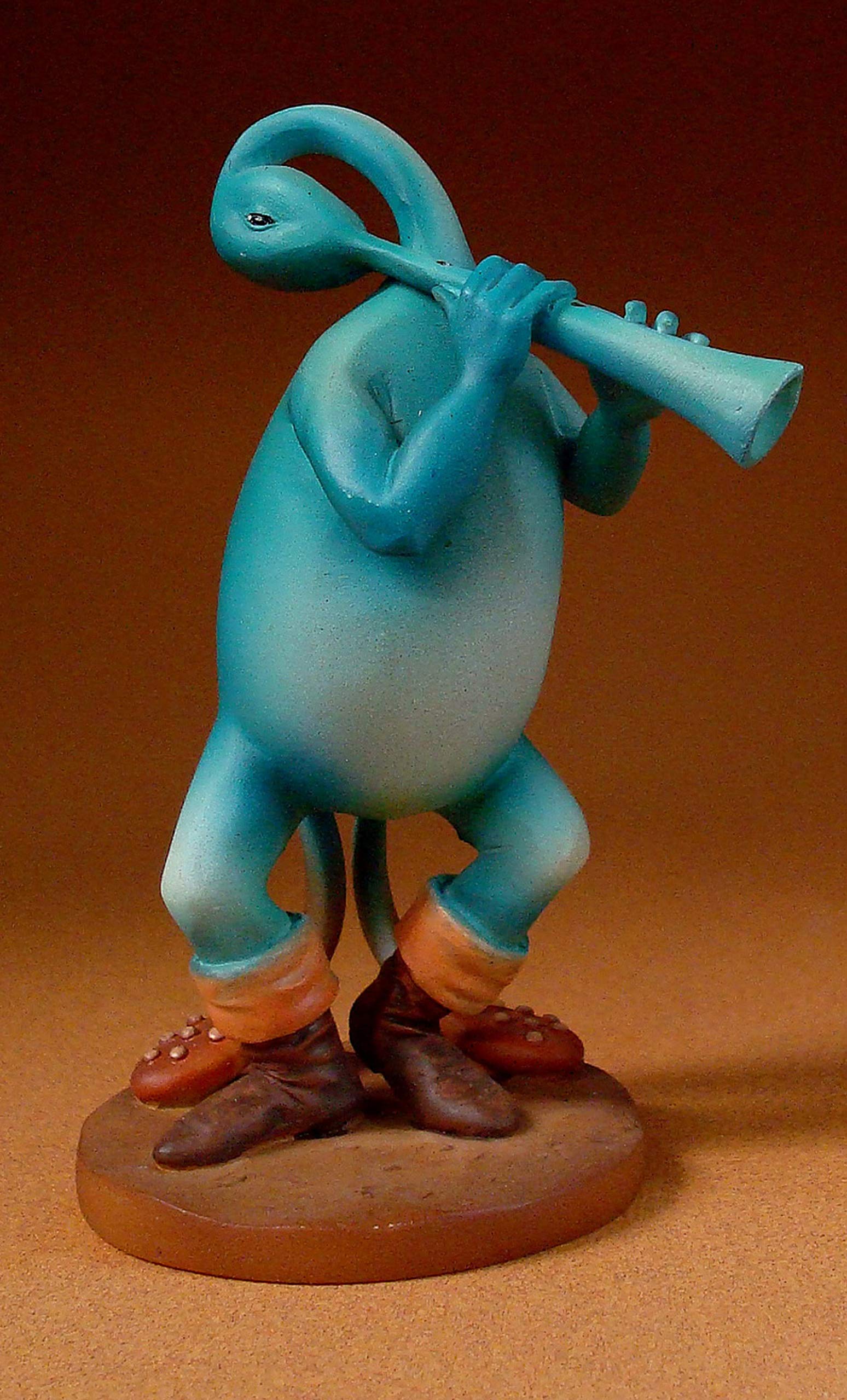 Sculpture - Blue Flutist - Museumsshop (Replica) Hieronymus Bosch
