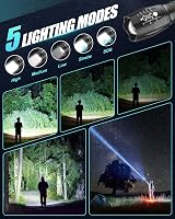 Maxesla Rechargeable LED Torch Set High Lumen 5 Modes IP65 Zoomable view 4