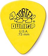 Dunlop Tortex Standard Yellow 0.73mm Picks Pack 12 418P.73