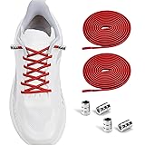 AOLLRUIRLL 2 Pairs Elastic No Tie Shoelaces For