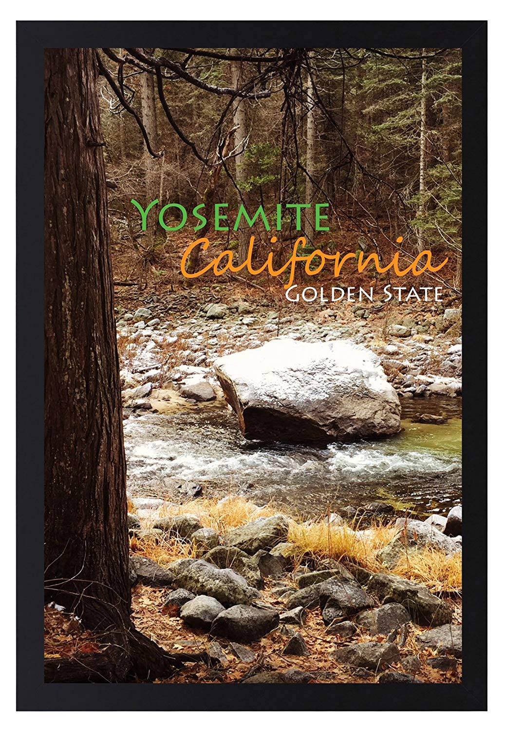 Golden State Art, 12x18 Inch Poster Frame - Black - Landscape/Portrait - Swivel Tabs - Simple and Stylish