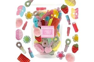 VINTERLAND - Swedish Candy Mix (1.2 Pounds) - Big Ovals & Big Swedish Candy Skulls - Raspberry Shots, Strawberry Dreams, and more