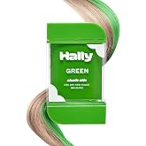 Hally Hair Shade Stix, Green Temporary Hair Dye for Kids &amp; Adults Washable | Halloween hair accessories for girls with washable hair makeup that applies easily and rinses out in one shampoo.