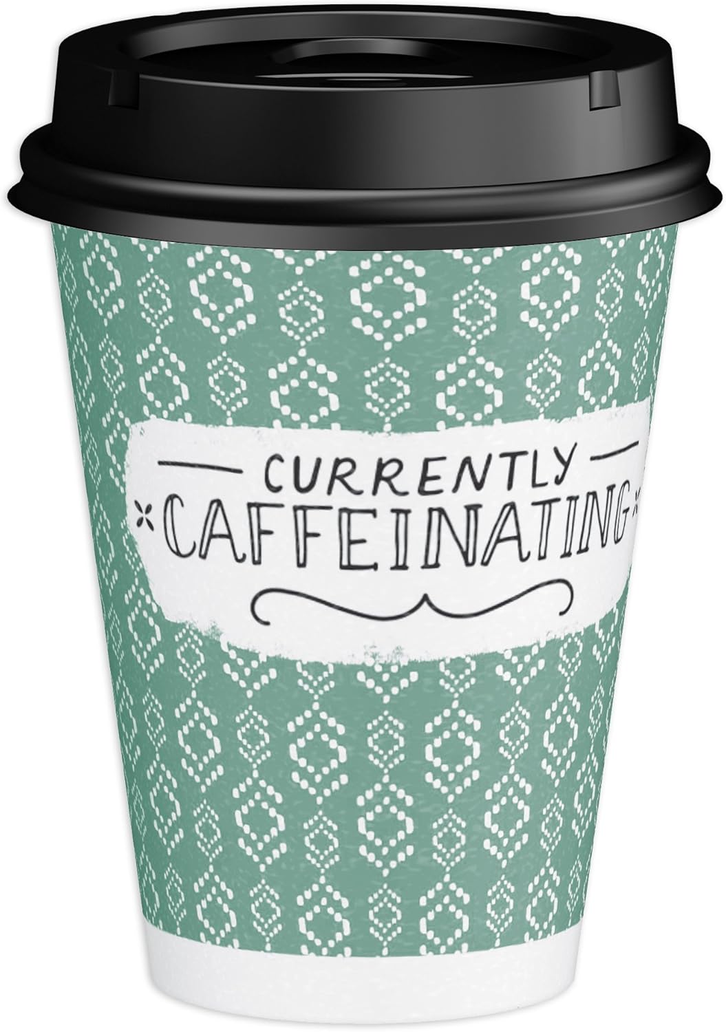 Dixie to Go Disposable Hot Beverage Paper Coffee Cups with Lids, 12 Oz, 156 Count, Assorted Designs, Gold (23710): Health & Personal Care