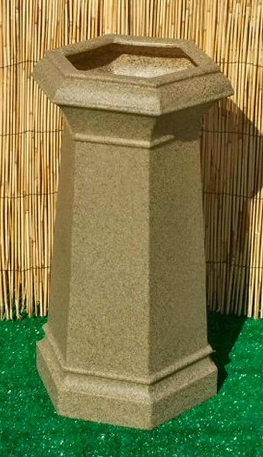 Chimney Pot Garden Planter Sandstone Colour Patio Flower Tub Amazon.co