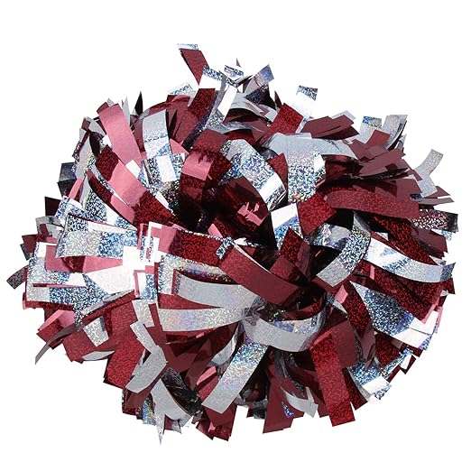 ICOCHEER Cheerleading Pom Poms Metalic Holographic