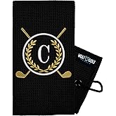 Wolf Golf Towels Monogrammed Personalized Golf Towel | Custom Golf Towels for Golf Bags for Men or Women