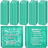 Vyndicca 200 PCS Deodorant Wipes Individually Wrapped, Travel Size Underarm Body Wipe, Antiperspirant Wipe Bulk, Deodorant Sweat Wipes for Adult Women Men Teens,7.1 x 7.87 inch(Jasmine)