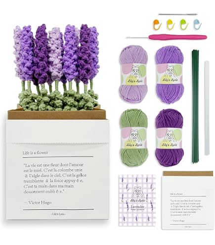 thumbnail image 2 of Noocro Crochet Kit For Beginners, Starter Kit Afghan Crochet, Flower, Flower Bouquet 2 of 14