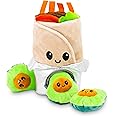 Pet Craft Supply Hide and Seek Plush Dog Toys Crinkle Squeaky Interactive Burrow Activity Puzzle Chew Fetch Treat Hiding Brain Stimulating Cute Funny Toy Bundle Pack - Burrito, for Medium Breeds