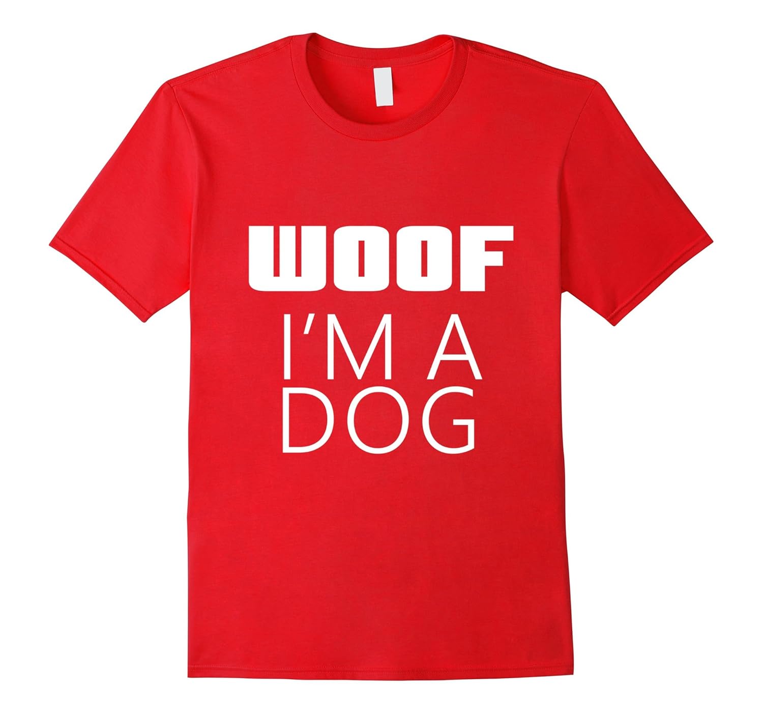 I'm A Dog Woof Costume for Halloween Parent Mom Dad T-Shirt-ANZ