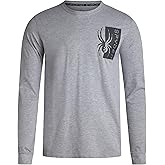 Spyder Mens Long Sleeve Shirt - Lightweight Casual Crewneck Pullover Graphic Tee - Classic Fit Long Sleeve Shirts for Men