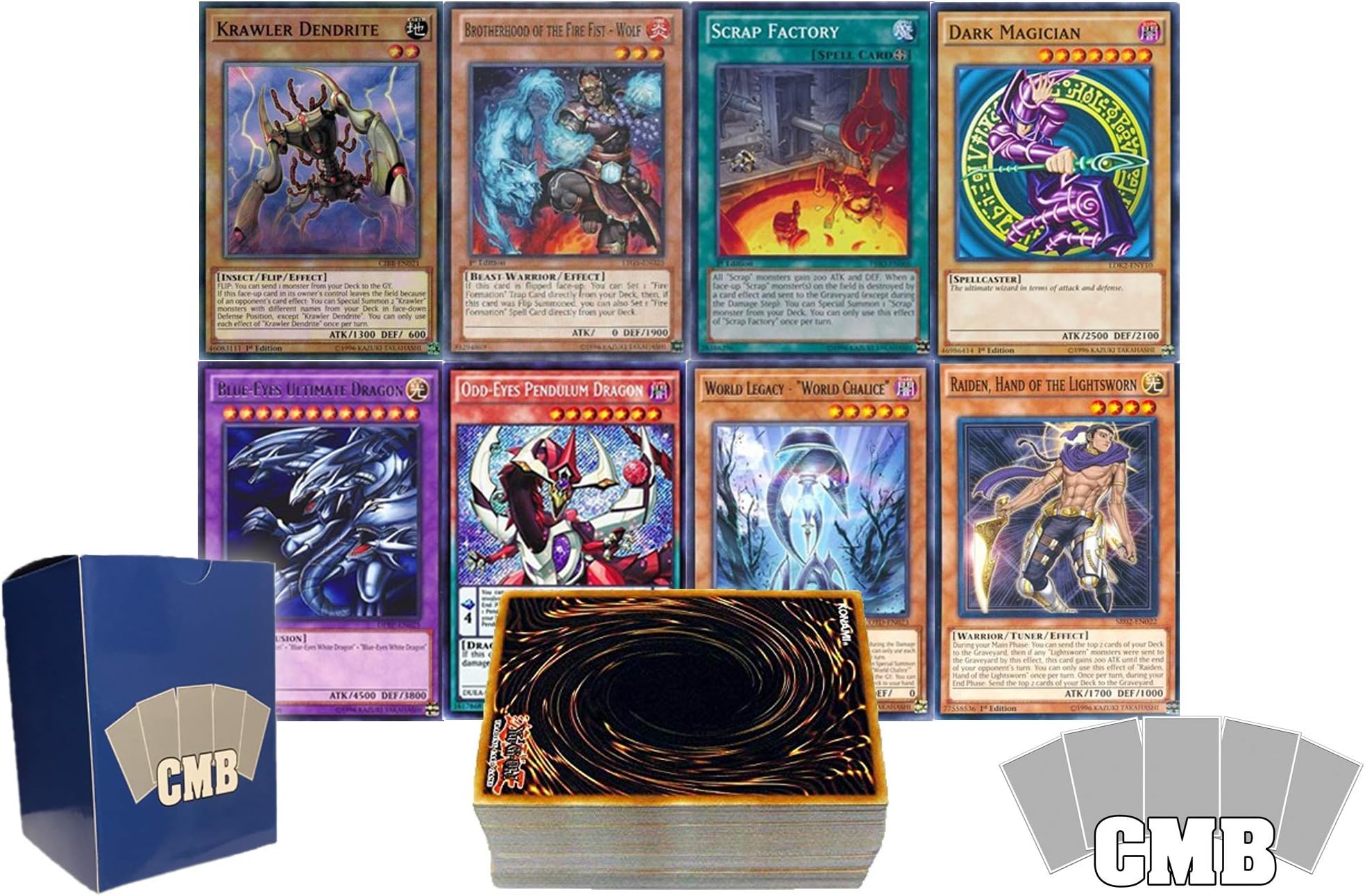 Yu-Gi-Oh! Cards 50 Card Lot. Includes Holos & Rares. Comes in an Official CMB Yugioh Deck Box