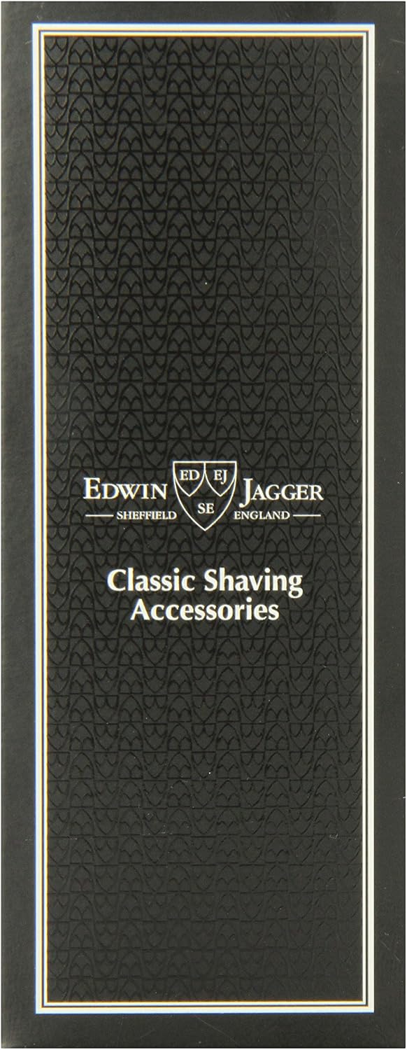 Edwin Jagger 81SB586AMZ Classic Pure Badger Exfoliating Shaving Brush for Shaving Cream or Shaving Soap for Men and Women (Black) - Image 3