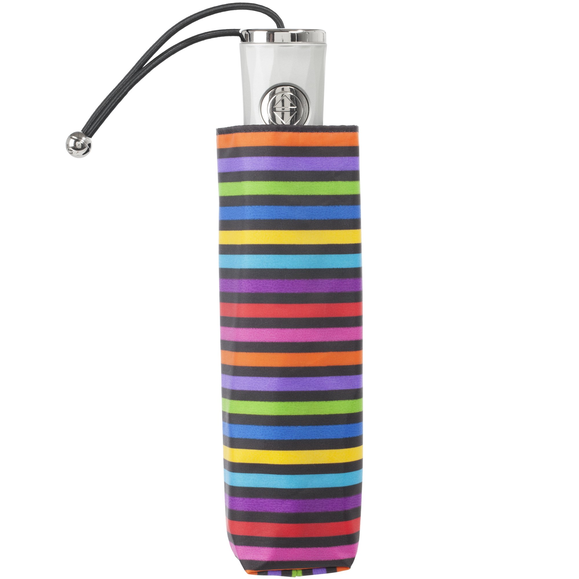 totes Automatic Open Close Water-Resistant Mini Travel Foldable Umbrella with Sun Protection