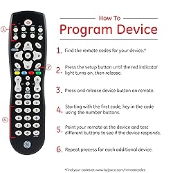 GE Universal Remote Control for