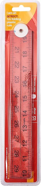 Amtech P5185 100cm Folding Plastic Rule view 2