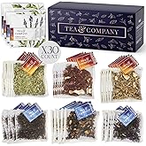 Mighty Leaf Tea and Company Organic Tea Sampler – 30 Count Silken Tea Bags – 6 Assorted Flavors: Earl Grey, Rooibos, Emperor Breakfast, Meridian Chai, Verbena Mint, Chamomile Yuzu