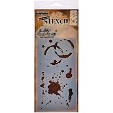 Tim Holtz Layered Stencil 4.125"X8.5", Splatters